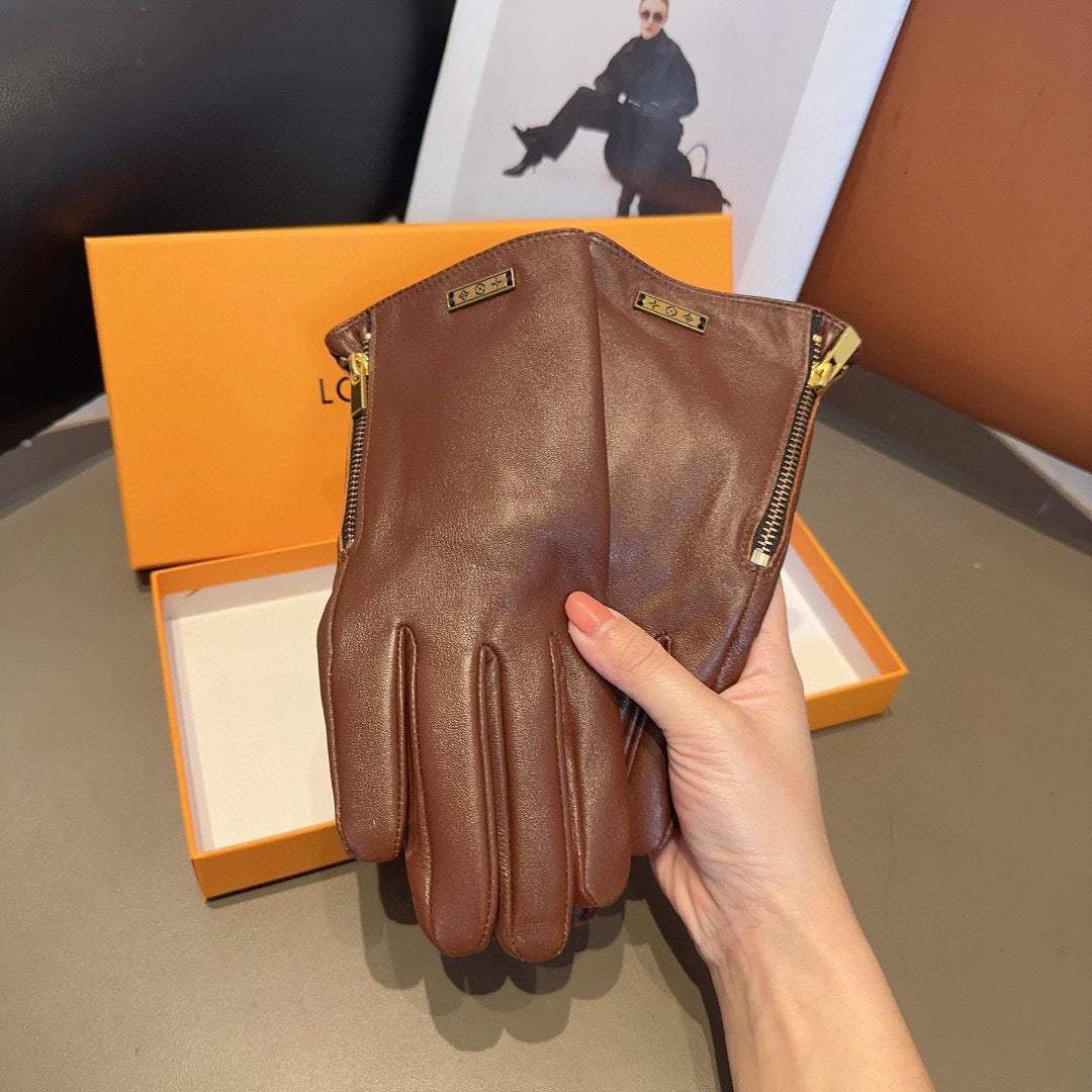 New Fashion Women Vintage Leather Gloves ZJN1326091401