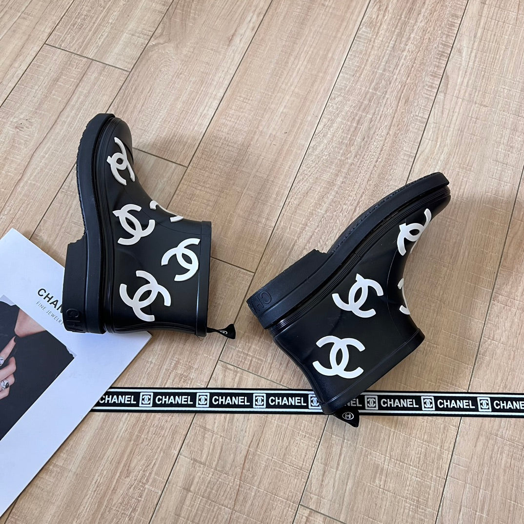 New Fashion Logo Printed Short Rain Boots PF1326092105