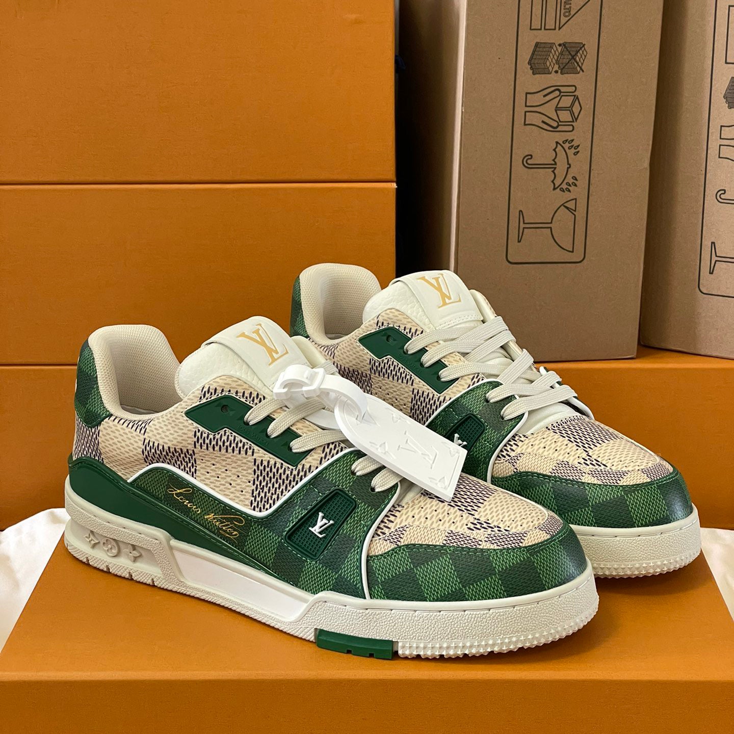 L Trainer Plaid Fashion Sneakers 0724120305
