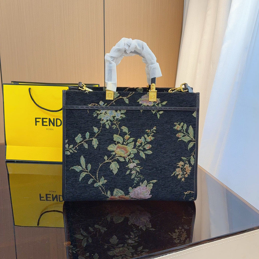 Embroidered floral tote bag 1824040707
