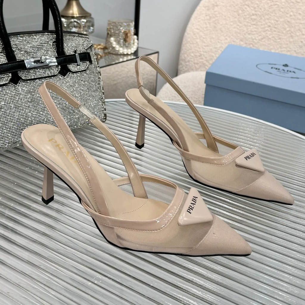 P fashion pointed mesh high heels 0725090813