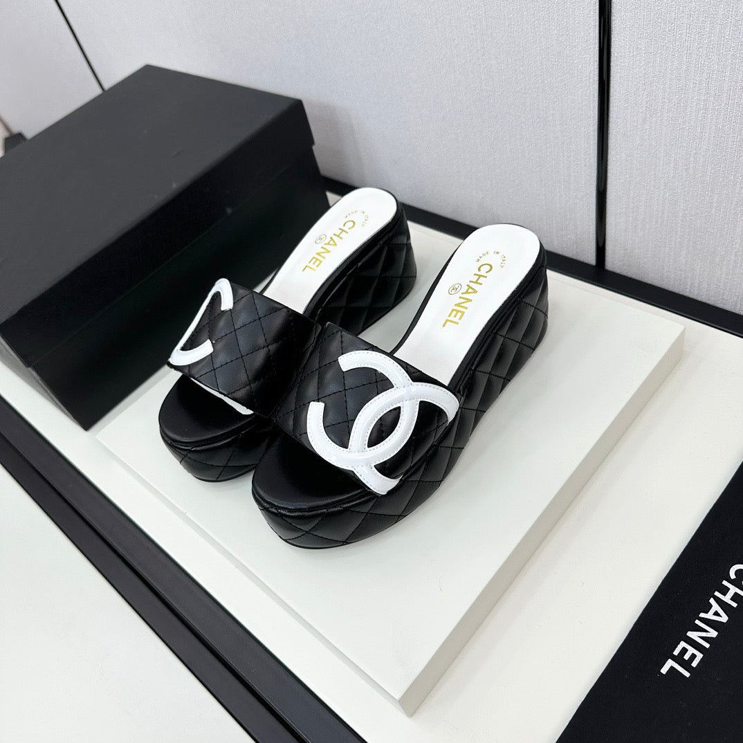 rhombus platform slippers 0724050601