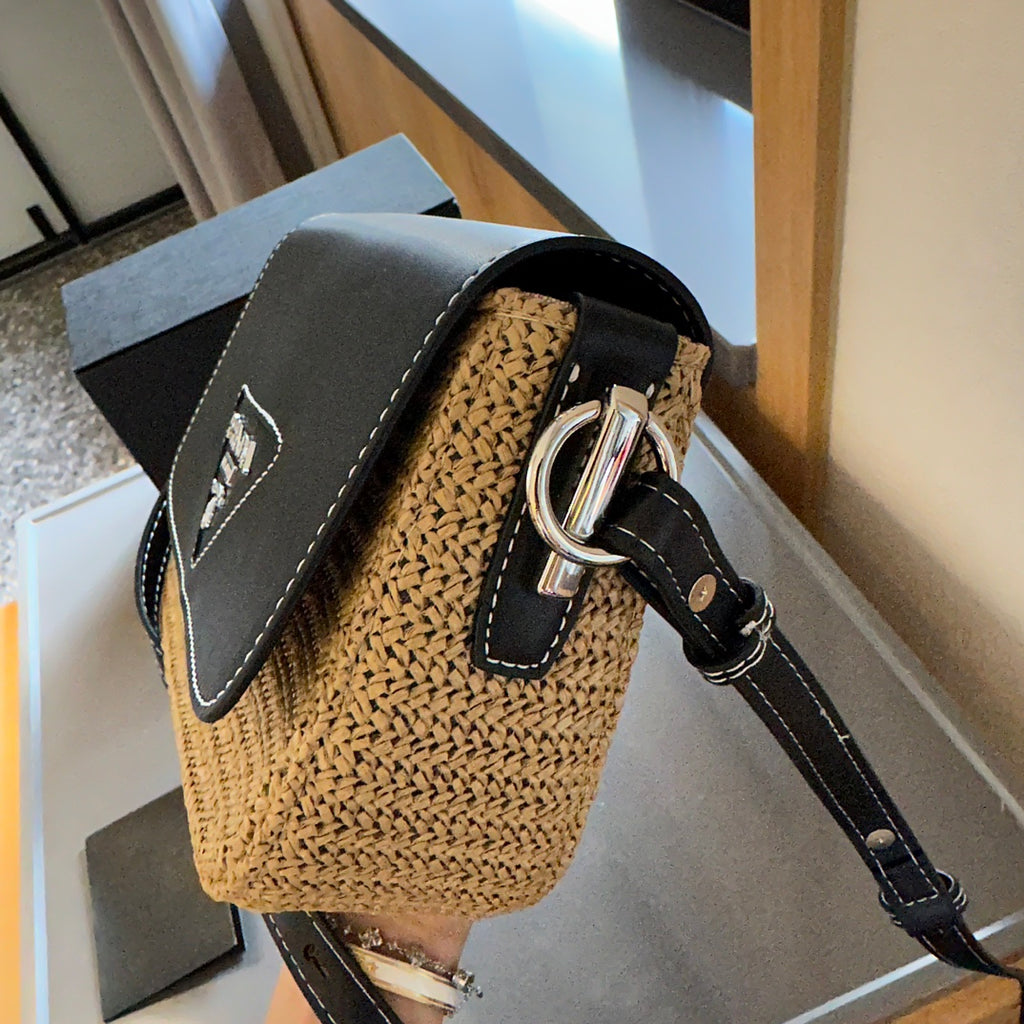 P summer fashion woven shoulder bag 0724041115
