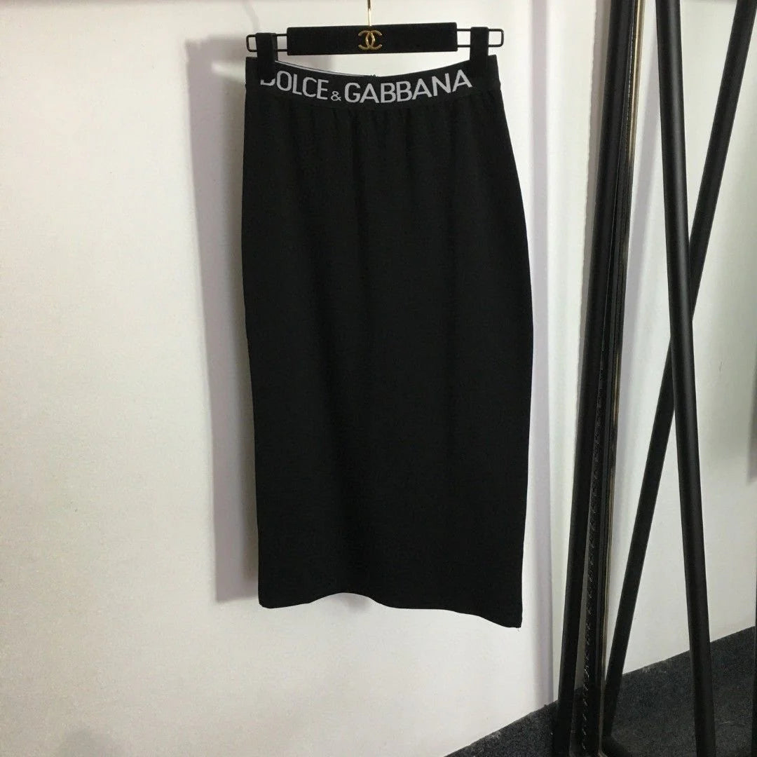 Women's Embroidered Loosen Sweat Straight Long Skirt Suit 1024111109