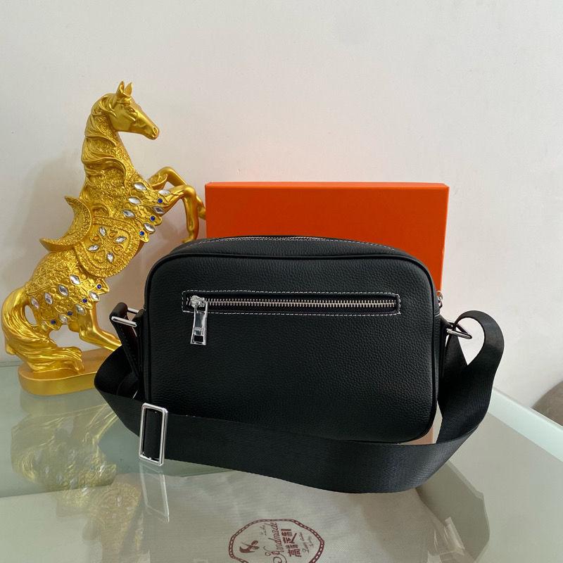 Light Luxury Trendy Travel Genuine Leather Shoulder Crossbody Bag For MenPD05202412609