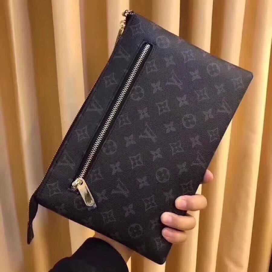 Men's Men's Handbags Top Layer Cowhide Envelope Bag Large Capacity Genuine Leather Clutch Bag