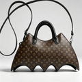 New Stylish Leather L Bat Handbag 3D1326091737