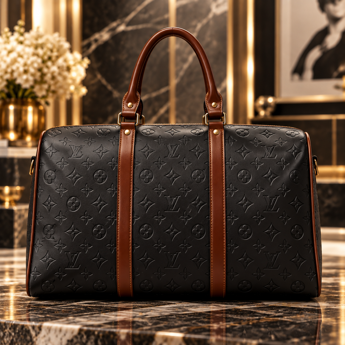 New Fashion Embossed Duffle Bag 3D1326101420