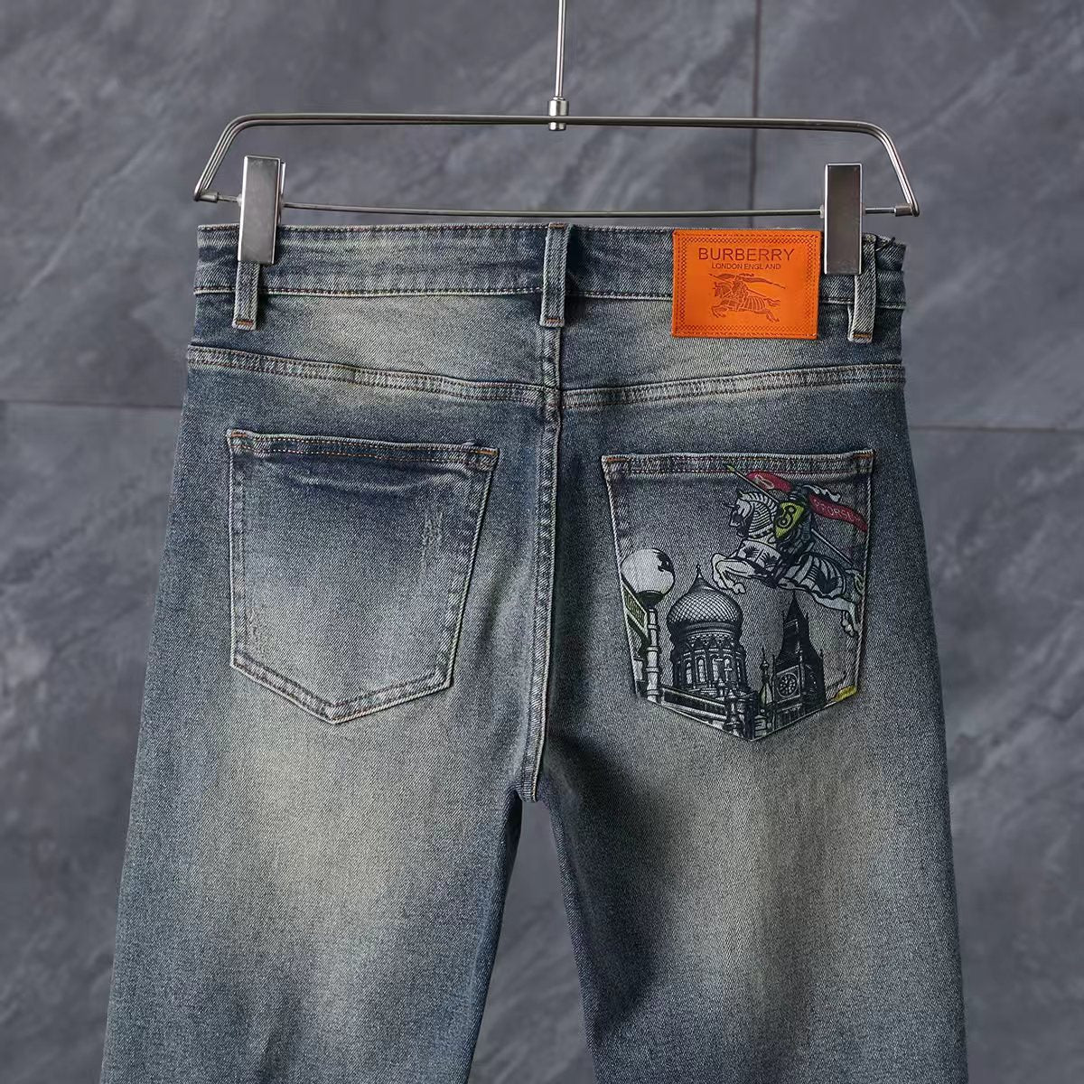 Men's Fashion Slim-Fit Straight-Leg Jeans 1026062905