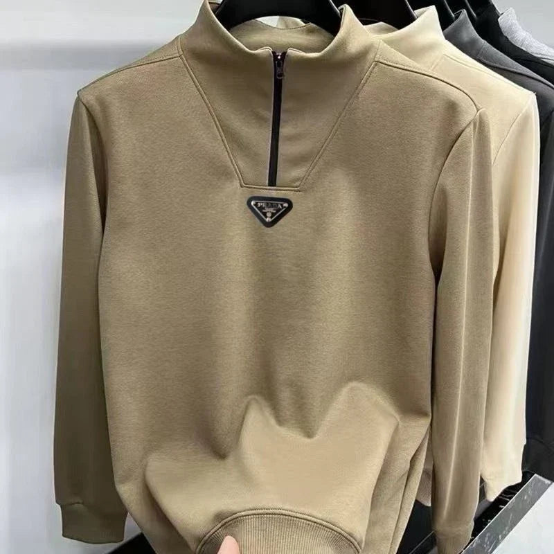 New Men's Half Zip Stand Collar Sweatshirt PD1326102616