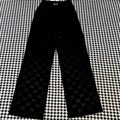 New Fashion Women's High Waist Jacquard Wide Leg Pants PD1326091007