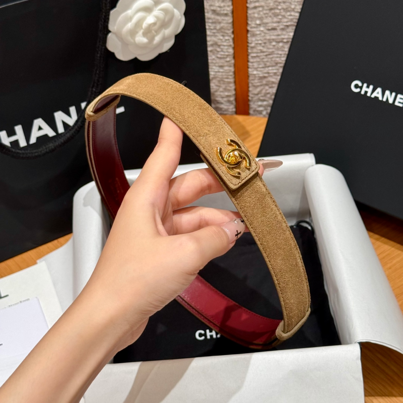 New Fashion Women's CC Adjustable Suede Belt ZJN1326093013