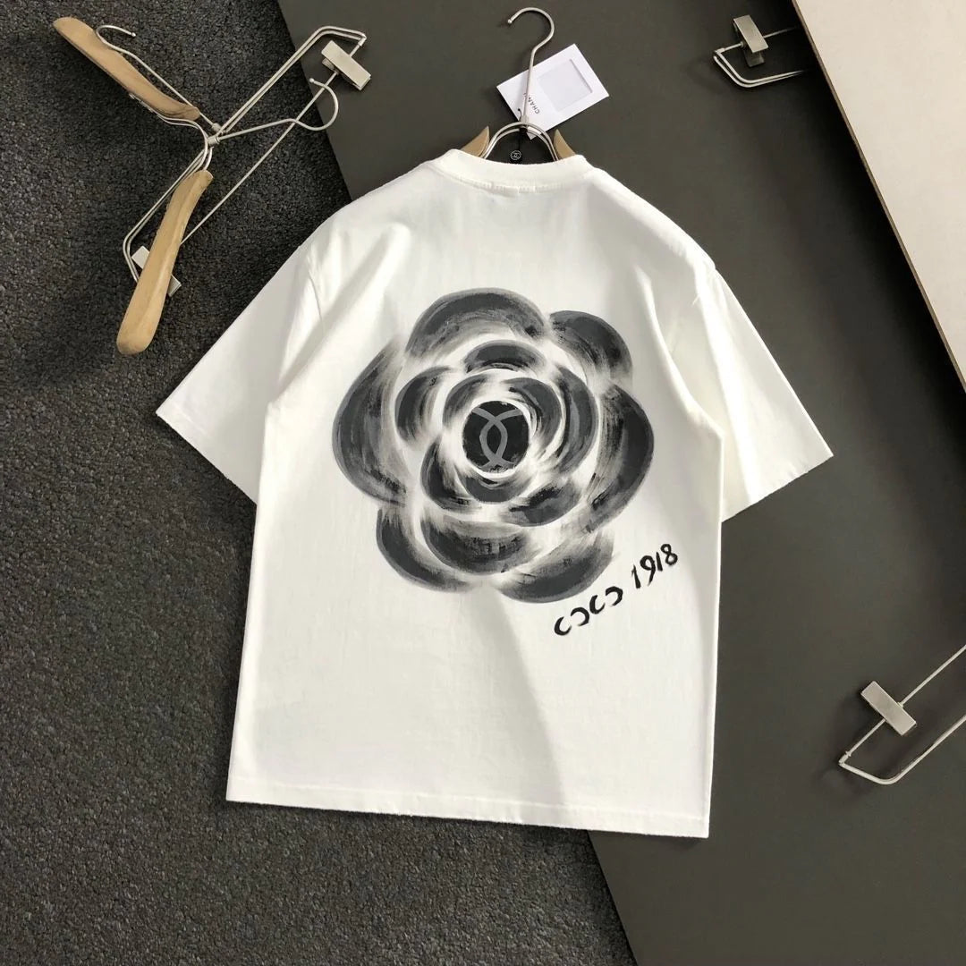 New fashion and versatile printed short sleeves 3D1025020710