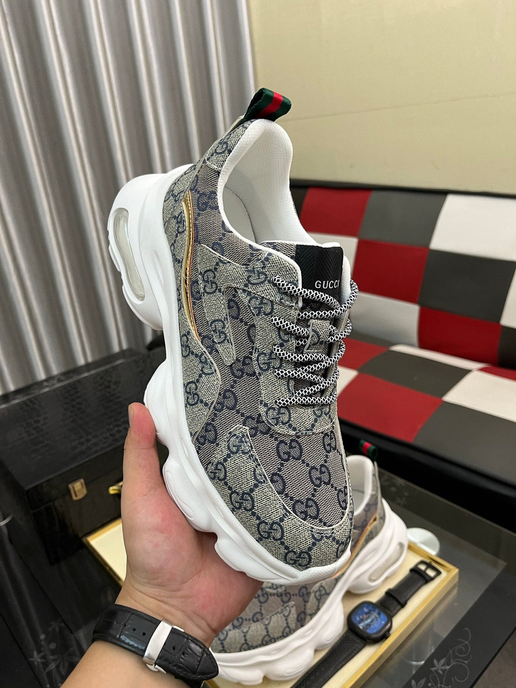 men's casual sneakers with print  0725102202