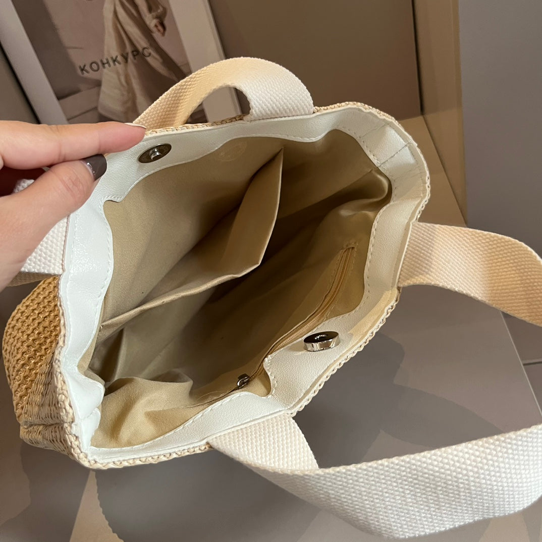 summer pastoral woven handbag 0724041119