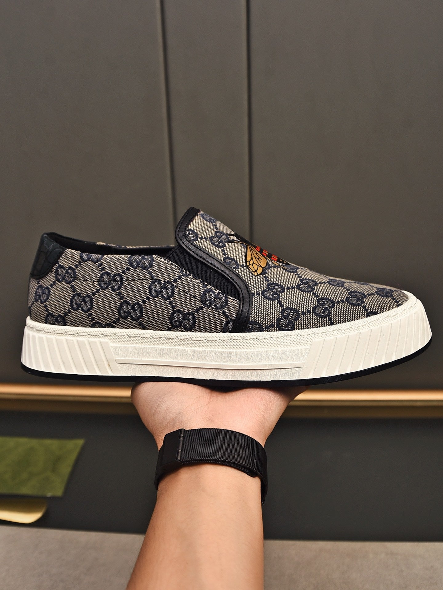 fashion breathable printed slip-on shoes 0725040703