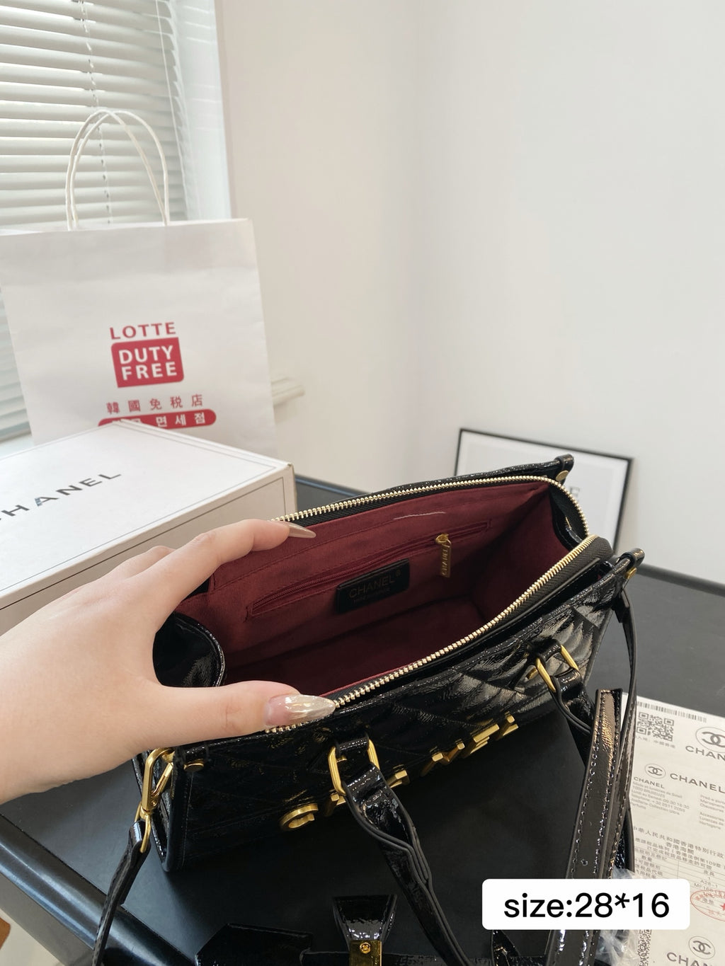 Fashion Patent Leather Tote Bag 0725031109