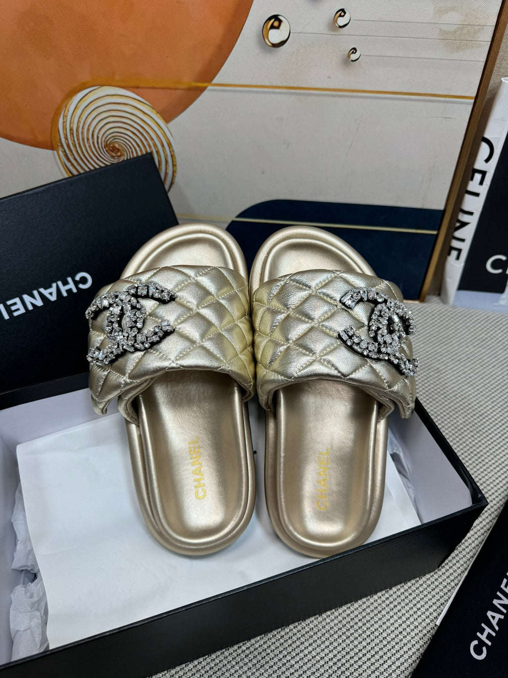 dopamine color thick-soled Velcro women's slippers 0724042705