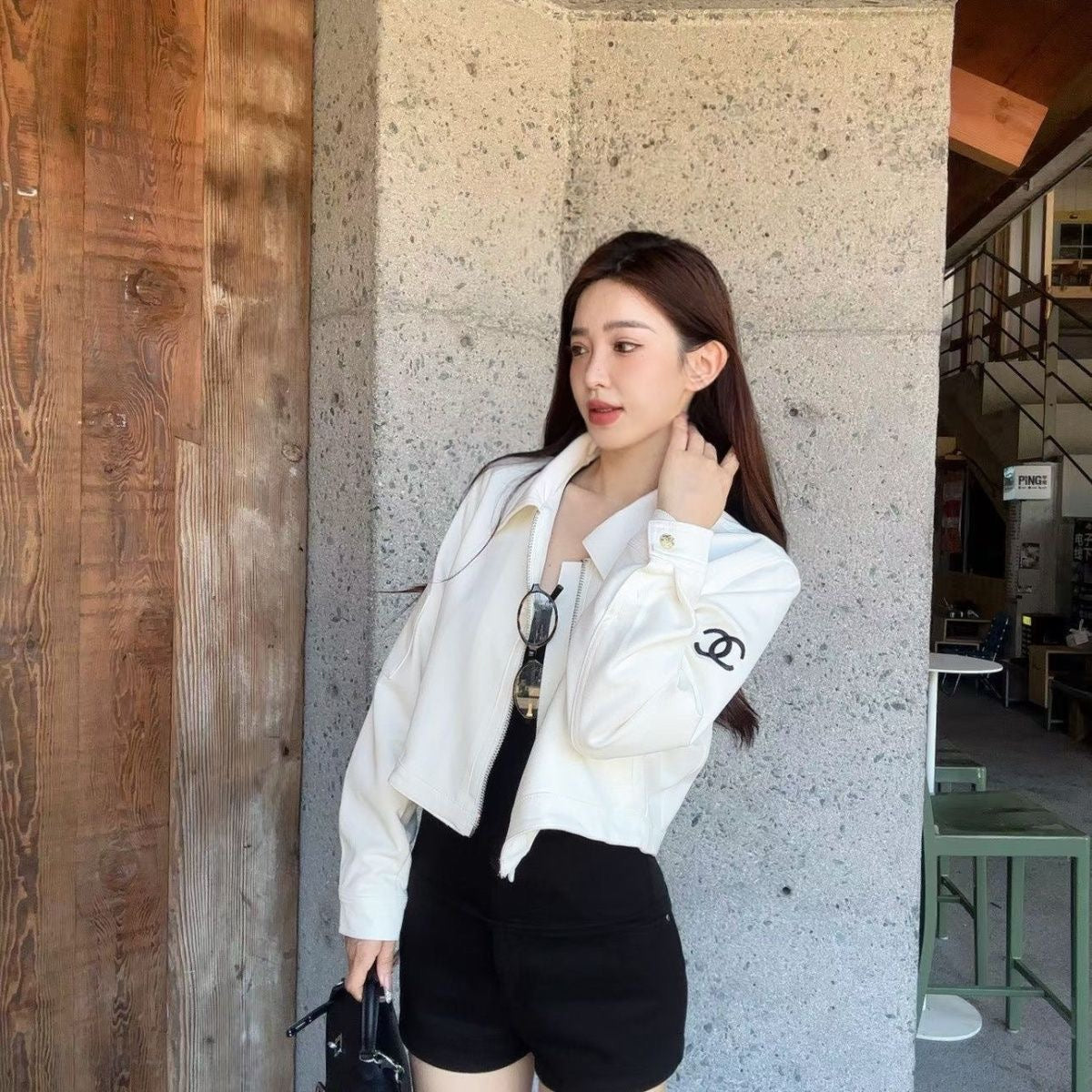 CC Fashion Short Leather Jacket 02