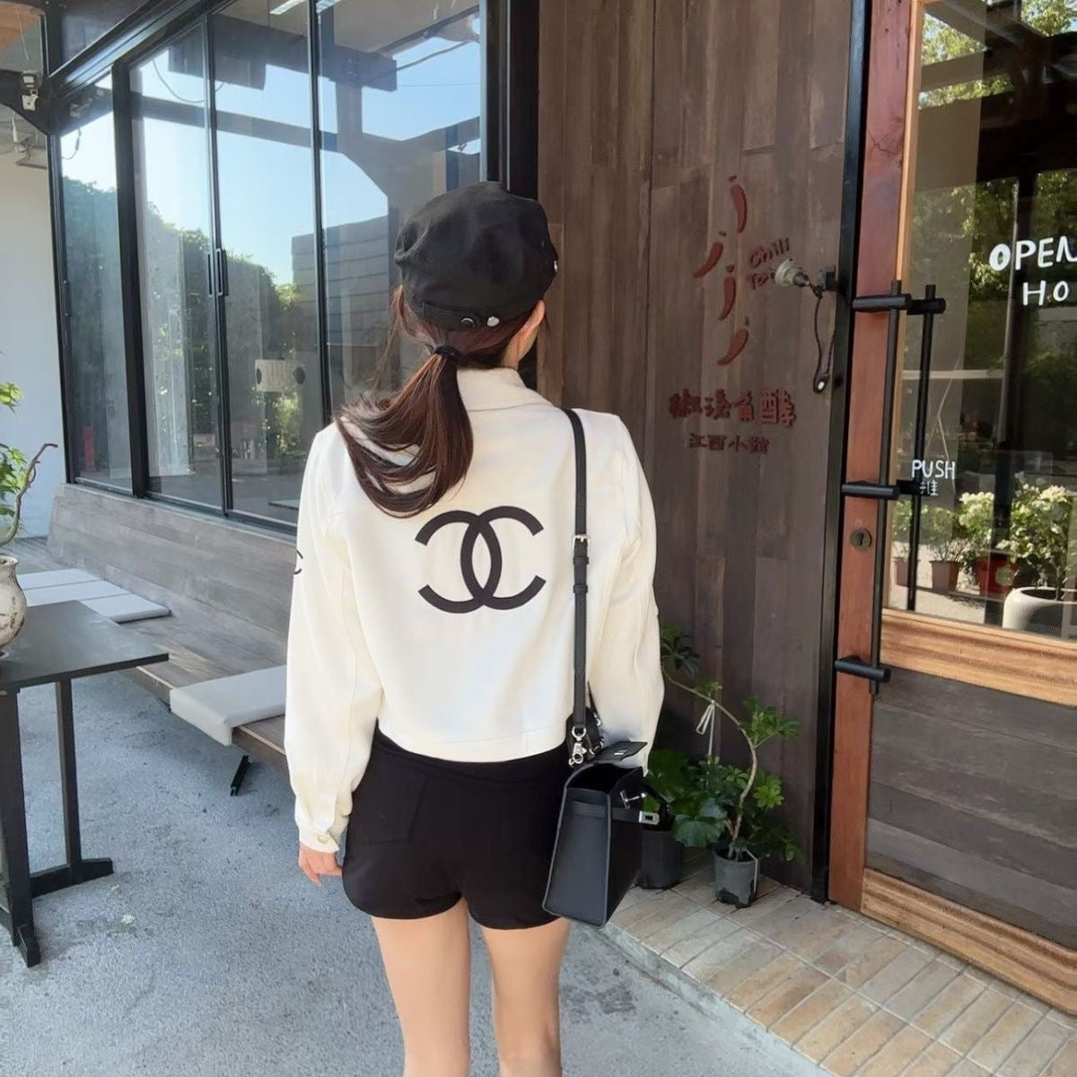 CC Fashion Short Leather Jacket 02