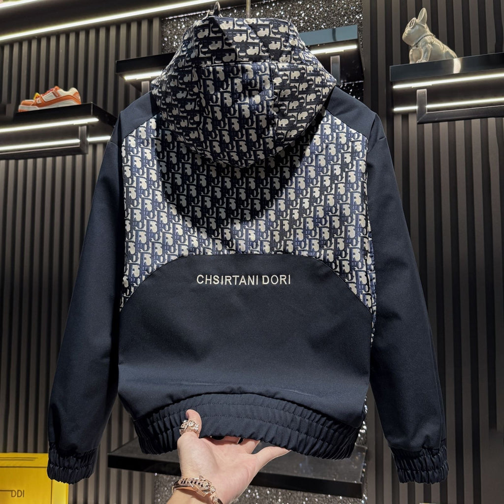 D26ss Hooded Zip-Up Jacket for Men 0726090302