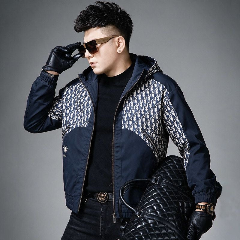 D26ss Hooded Zip-Up Jacket for Men 0726090302