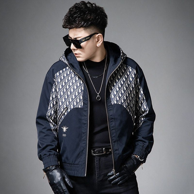 D26ss Hooded Zip-Up Jacket for Men 0726090302