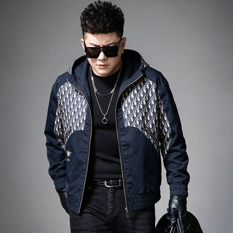 D26ss Hooded Zip-Up Jacket for Men 0726090302