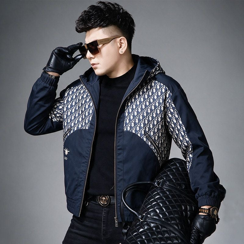 D26ss Hooded Zip-Up Jacket for Men 0726090302