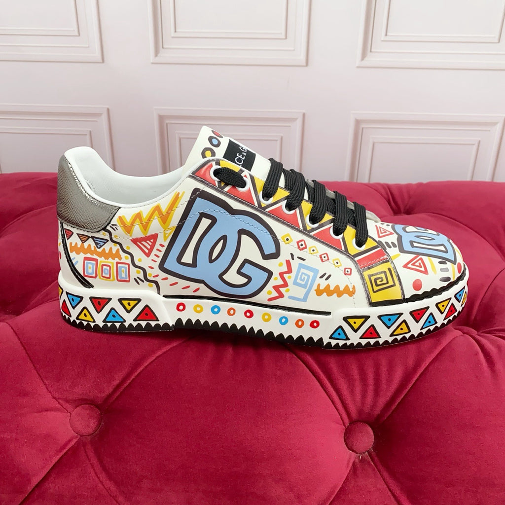 DG New Fashionable Printed Couple Sneakers 0726090320