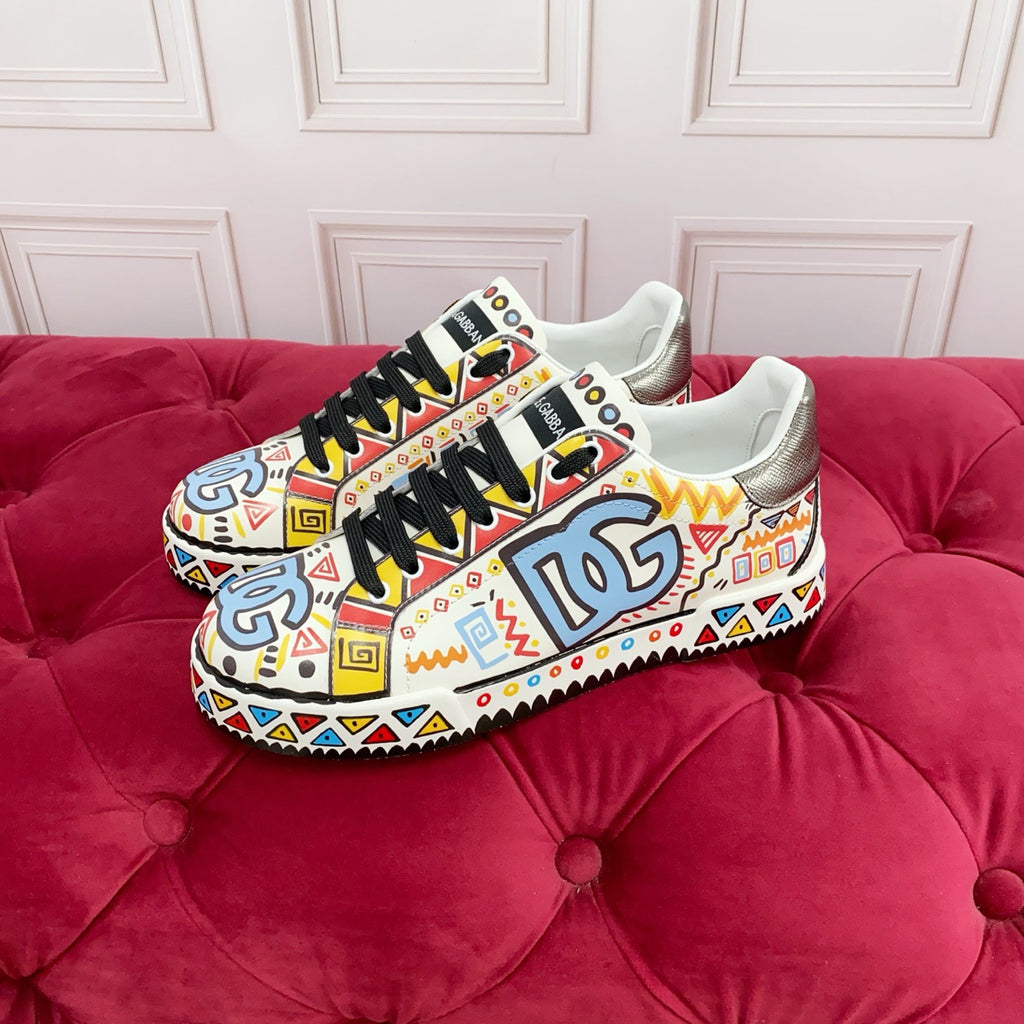 DG New Fashionable Printed Couple Sneakers 0726090320