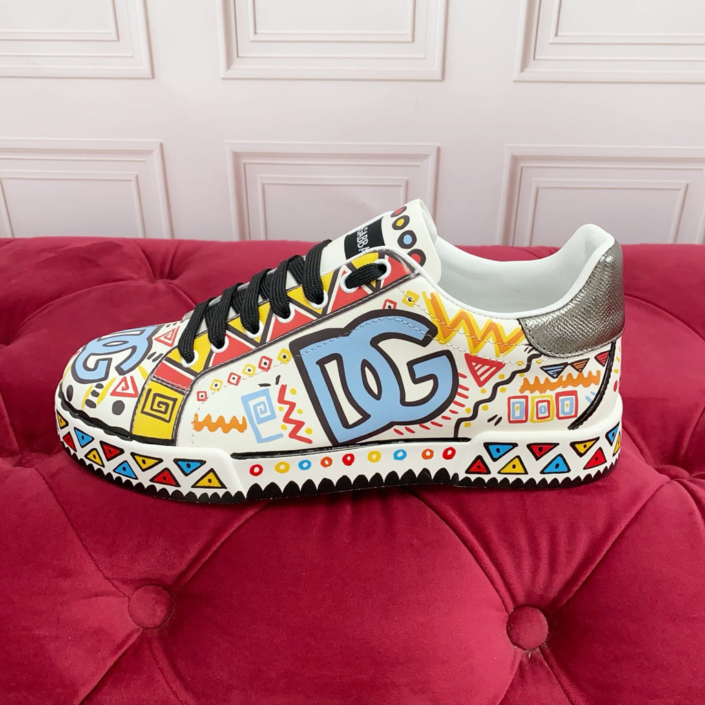 DG New Fashionable Printed Couple Sneakers 0726090320
