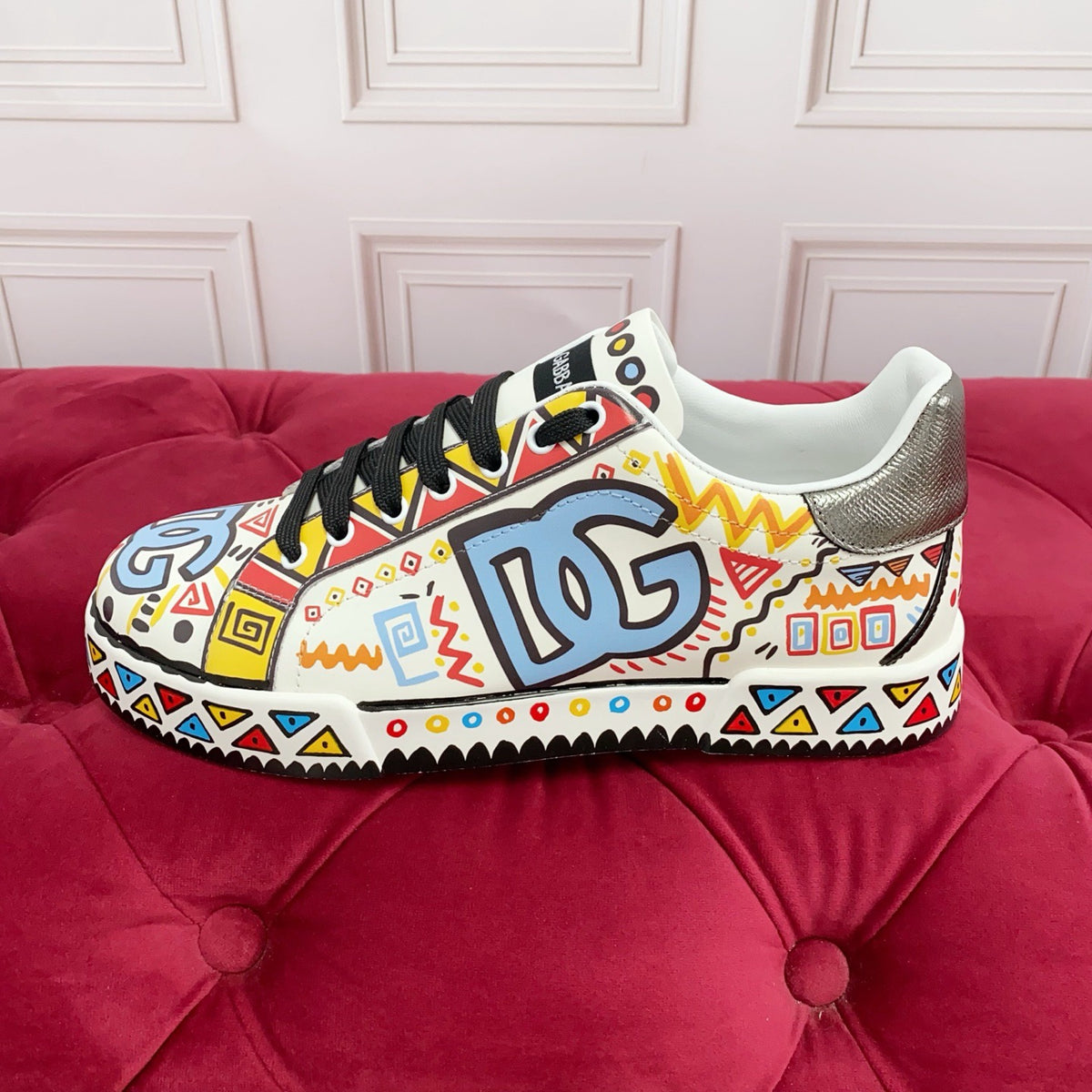 DG New Fashionable Printed Couple Sneakers 0726090320