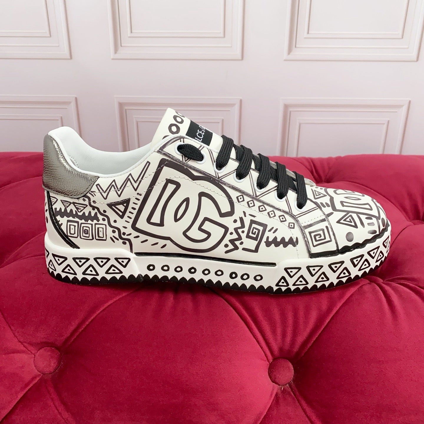 DG New Fashionable Printed Couple Sneakers 0726090321