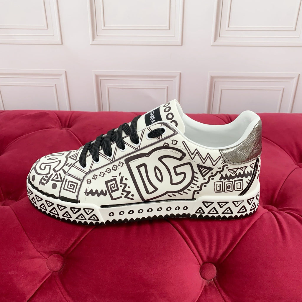 DG New Fashionable Printed Couple Sneakers 0726090321