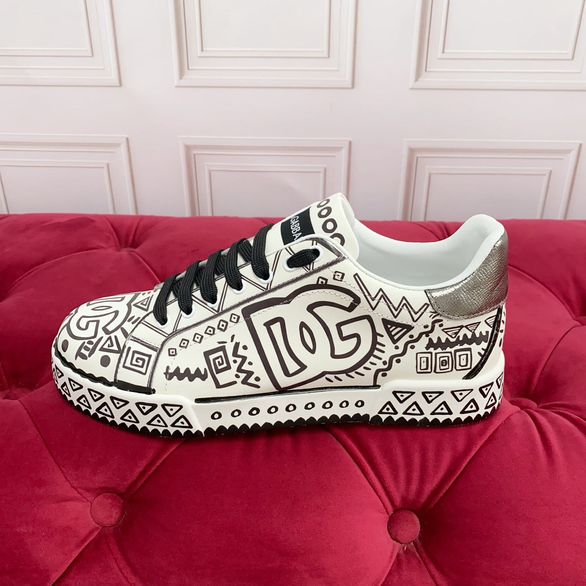 DG New Fashionable Printed Couple Sneakers 0726090321