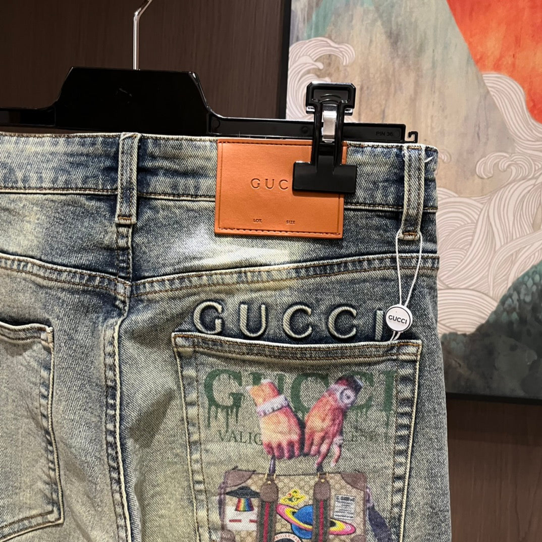 Fashion new men's jeans 0724101210