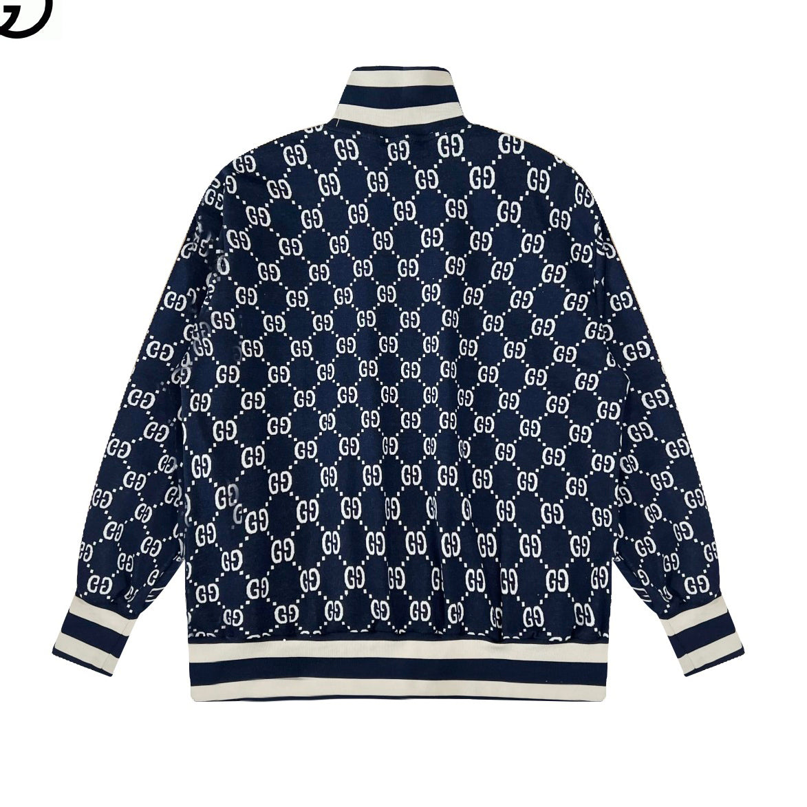 Men's Classic Double G Printed Jacquard Ribbon Jacket
