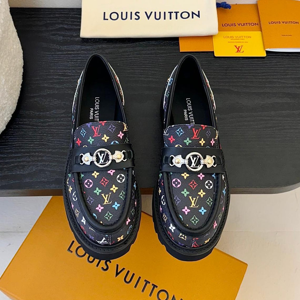 L loafers thick-soled leather shoes 0725031112
