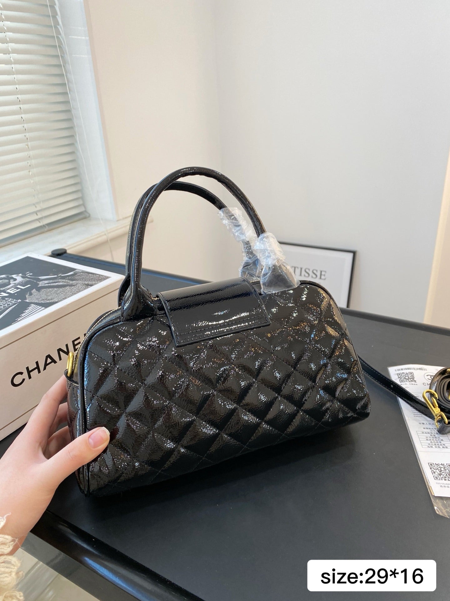 Fashion Patent Leather Tote Bag 0725031108