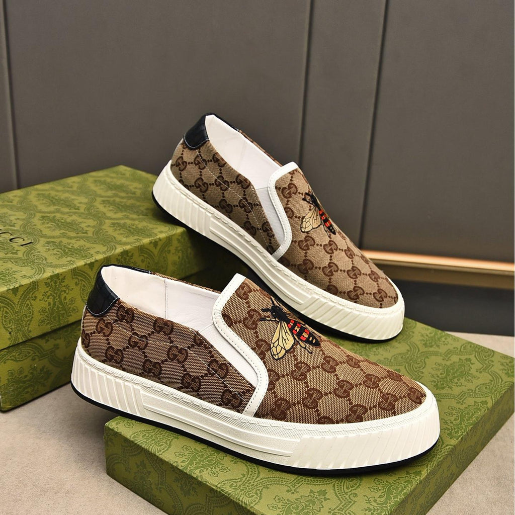 fashion breathable printed slip-on shoes 0725040703