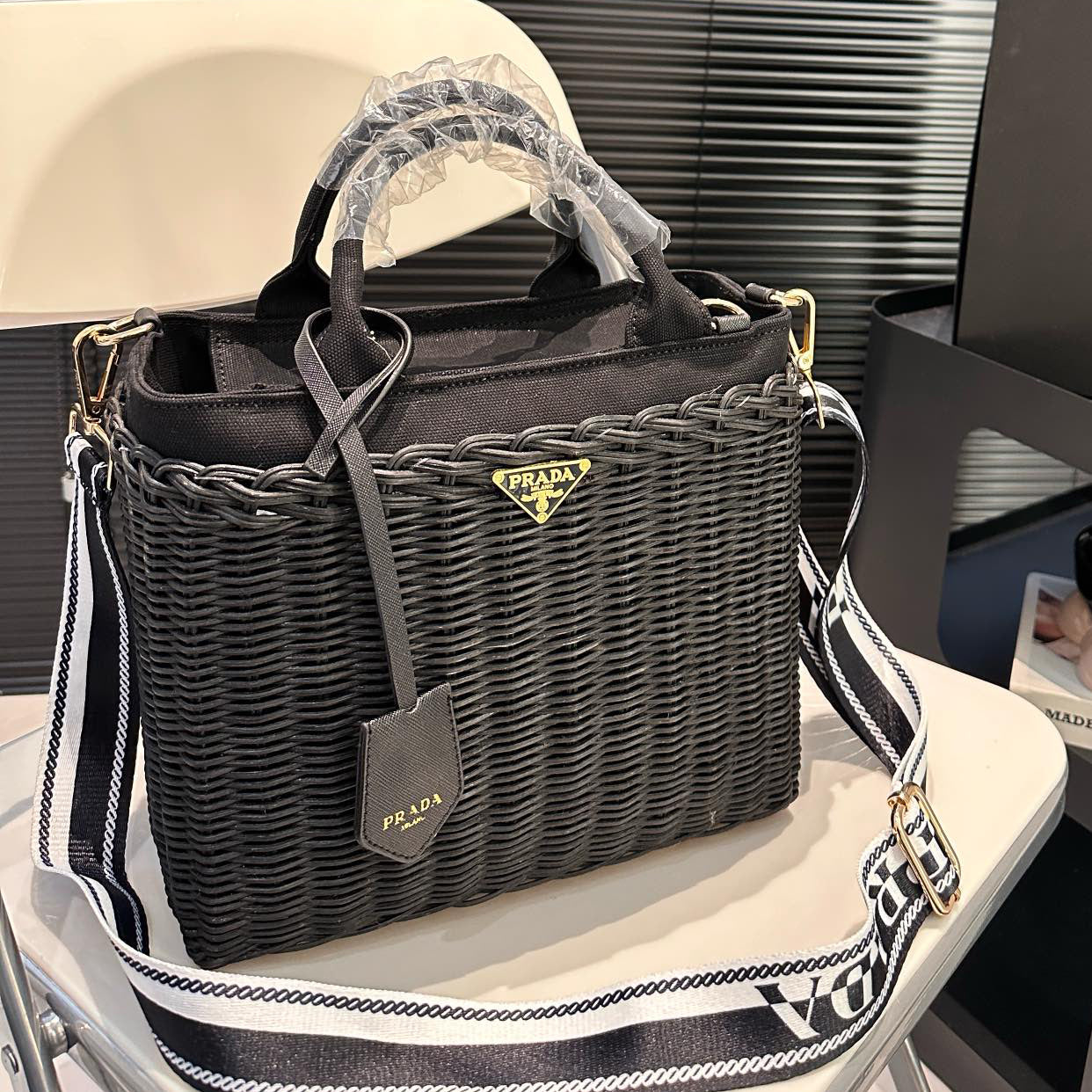 P summer fashion woven bag 0724041117