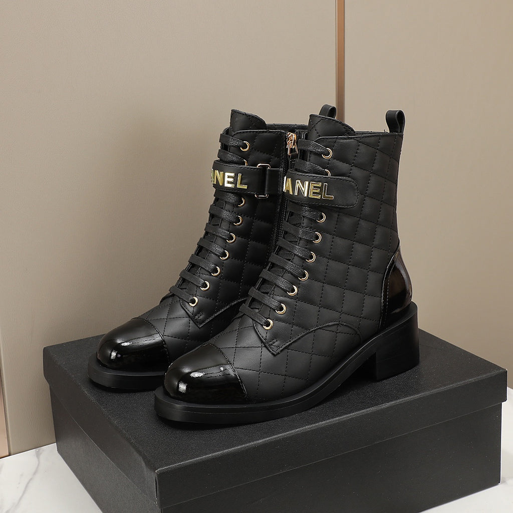 fashion diamond leather short boots Martin boots 0724101706