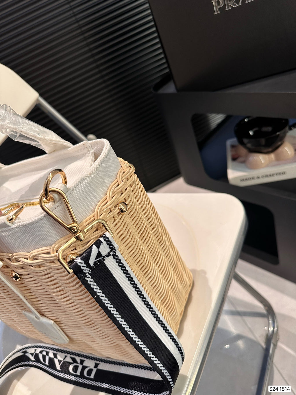 P summer fashion woven bag 0724041117