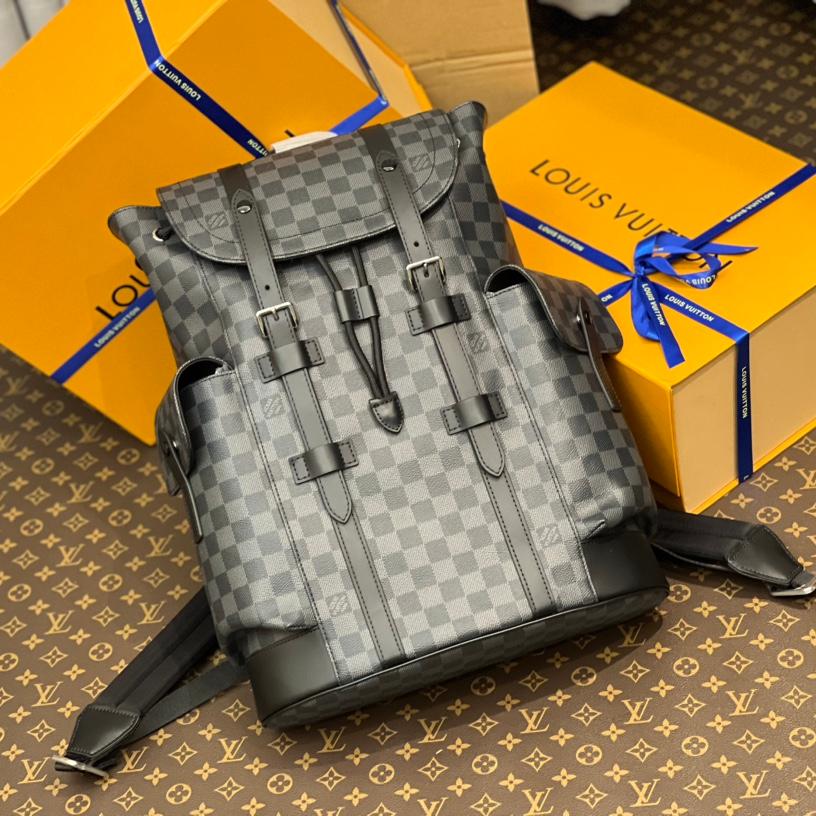 L fashion checkered large-capacity backpack 0725052719