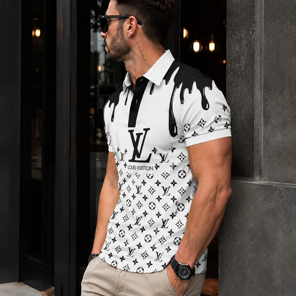 Men's Summer Fashion Printed Polo Shirts 3D1026070312