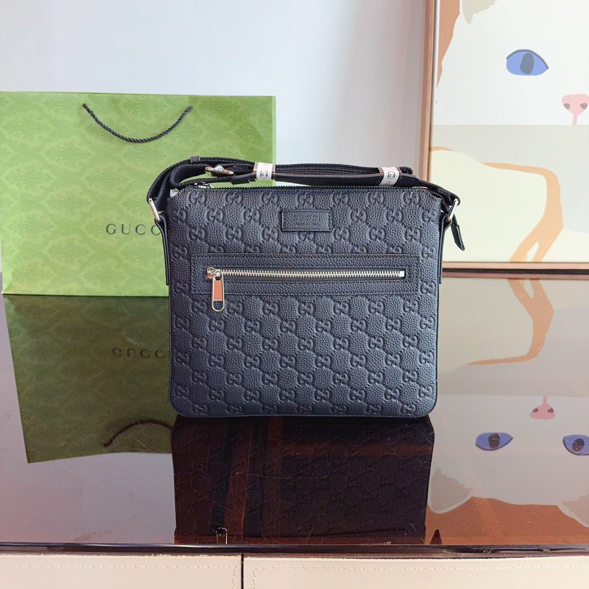 classic embossed crossbody bag. XC24092708