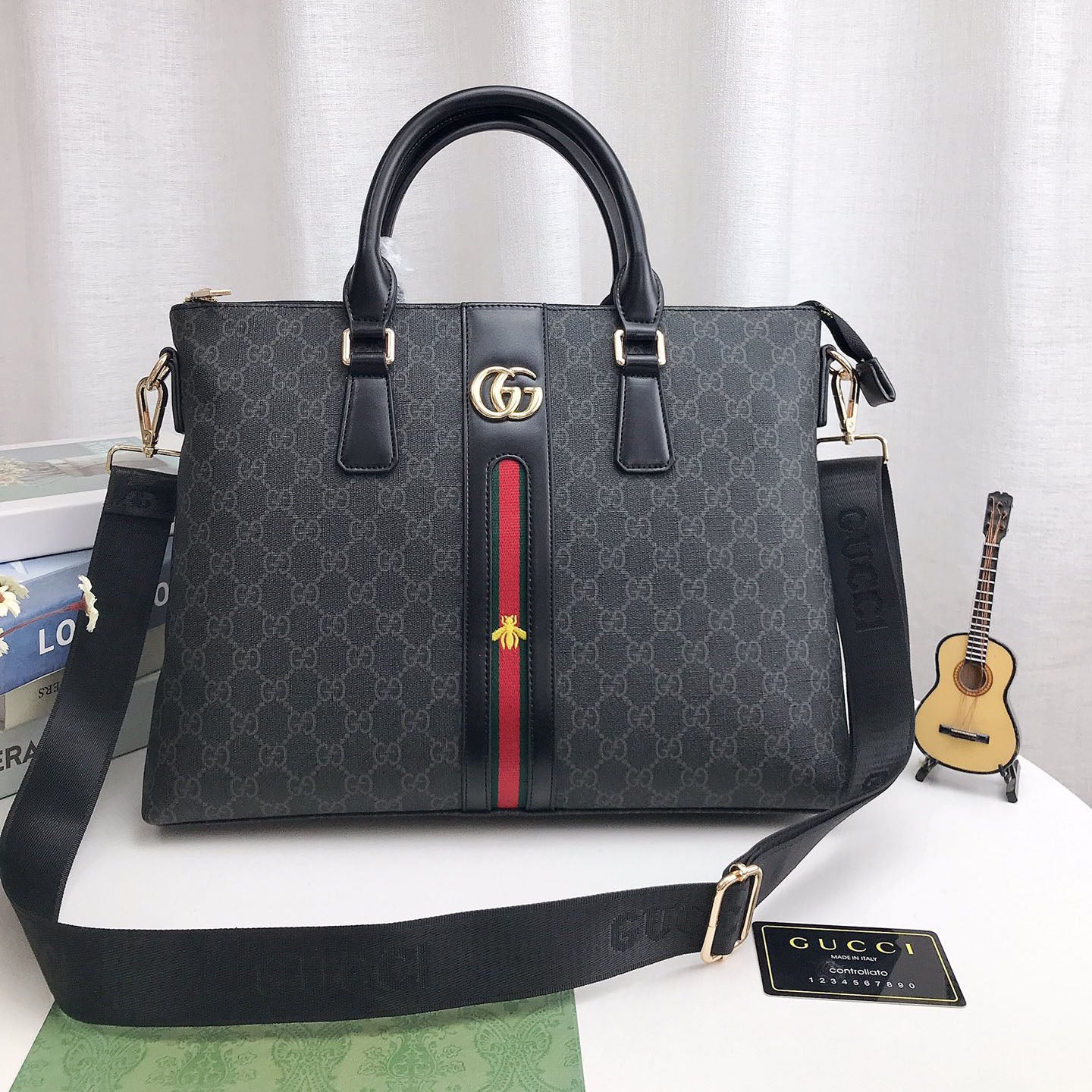 G printed men's bag briefcase handbag computer bag 1824072305