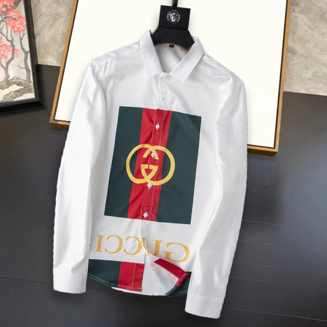 New fashion versatile printed long sleeved shirt 1024031329