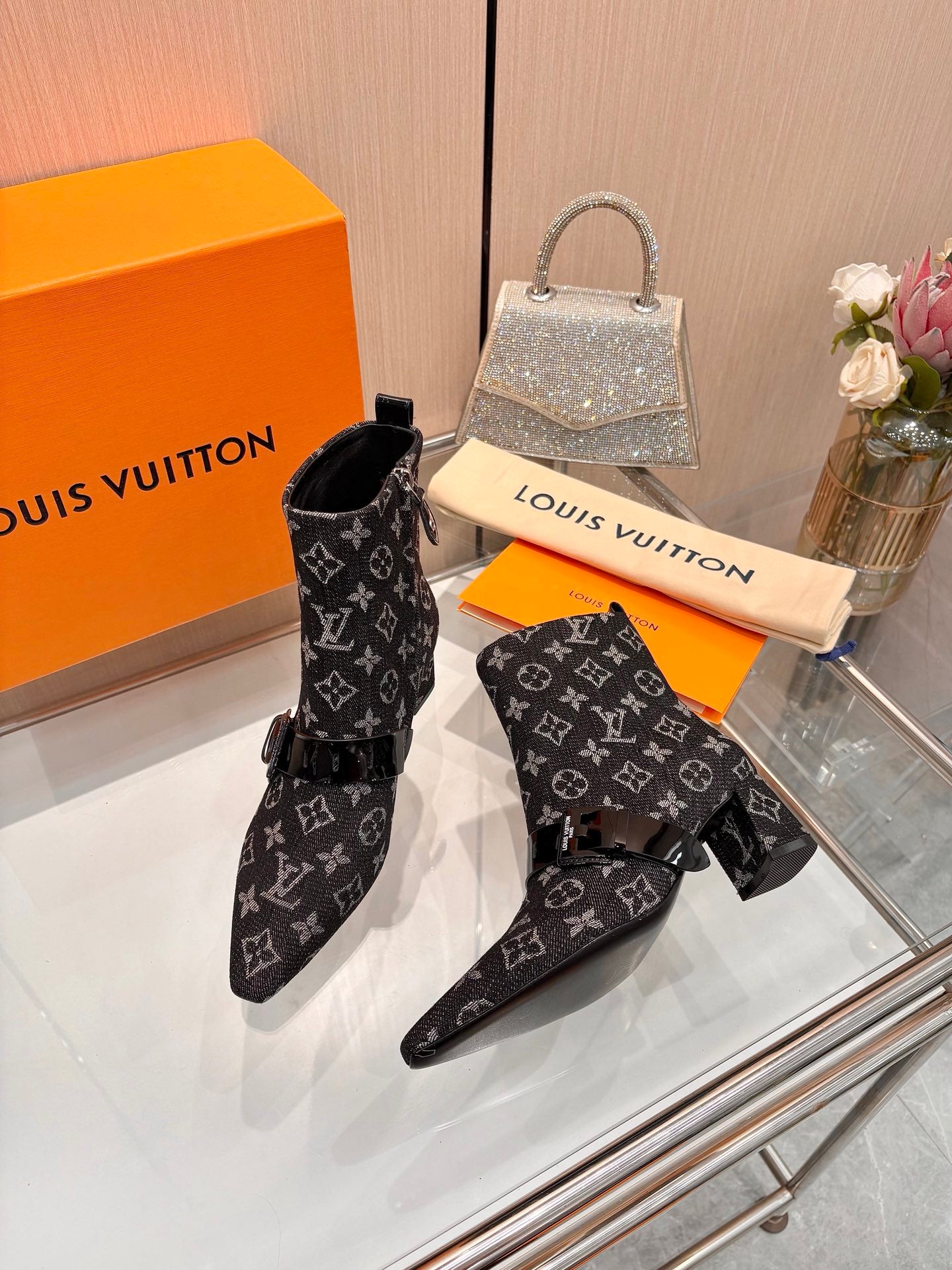 L fashion printing new 4.5cm short boots 0725102002